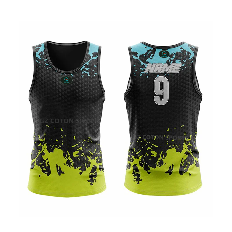 Wholesale afll jersey custom touch football rugby singlet breathable mens touch rugby jersey with sublimation printing