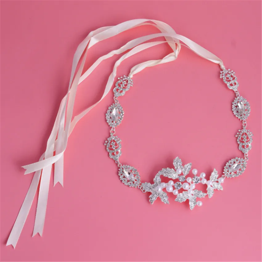Украшения для невесты, оптовая продажа, головной убор, повязка для волос, инкрустированные стразами, жемчужинами, аксессуары для волос, женские свадебные украшения