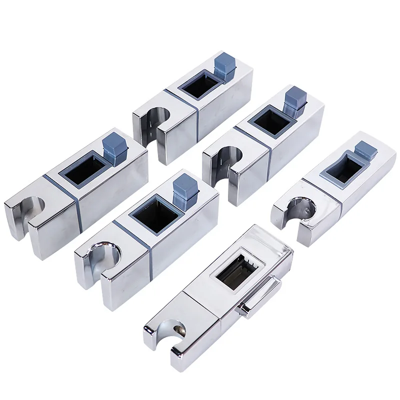 Bathroom Shower Accessories Adjustable Slide Bar Wall Mounted Square ABS Plastic Shower Mounting Brackets