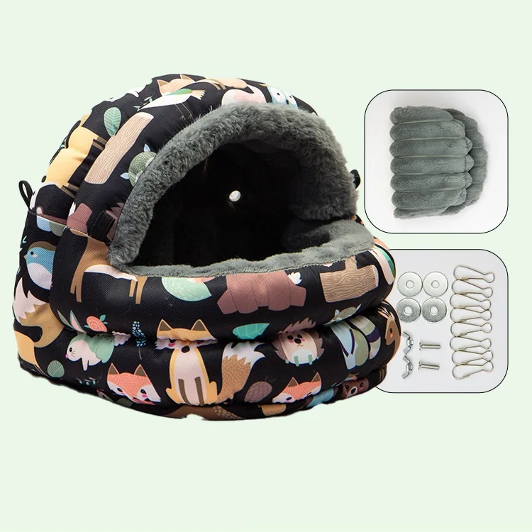 Comfortable Soft Warm Plush Hammock Bird Nest Hanging Cage Tent for Birds Parrot Winter Warm Bed