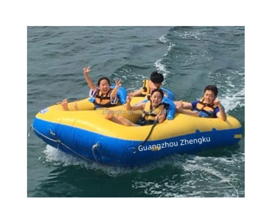 Crazy water sport toys inflatable towable boat tube for lake