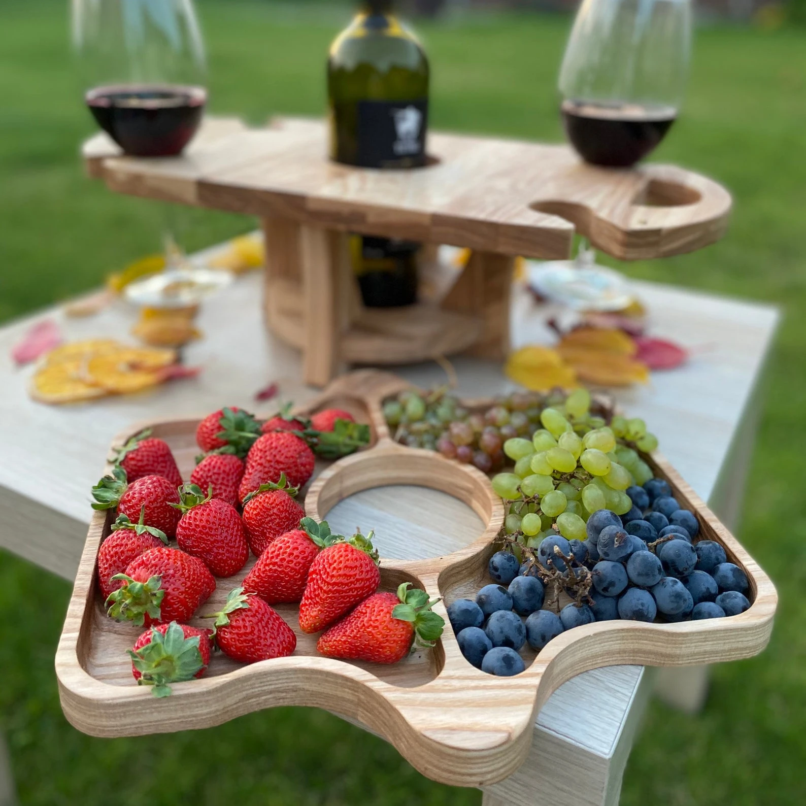 2 Tiered party wooden Tray