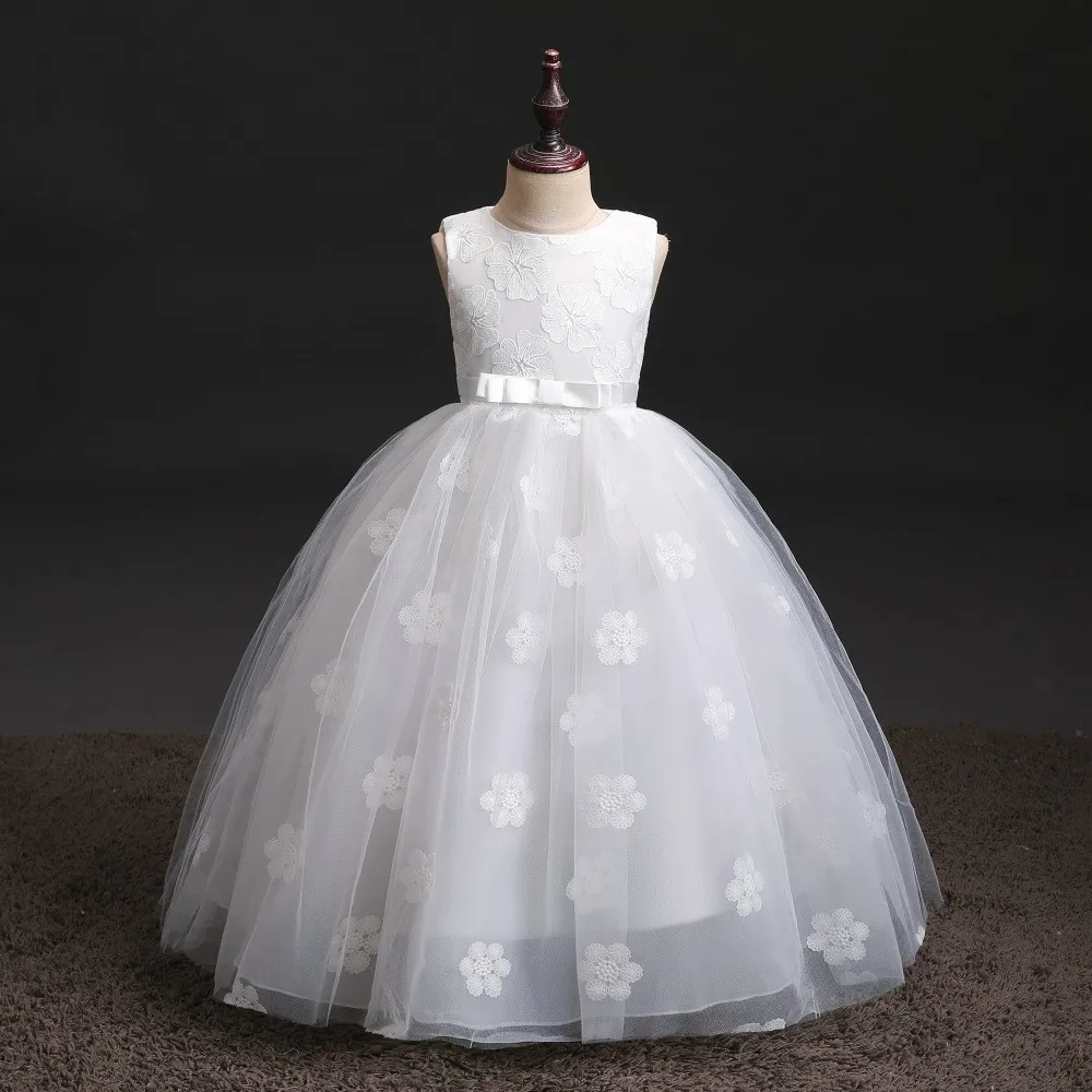Beauty Lace Evening Dresses Formal Party the most beautiful  Flower Girls Dresses