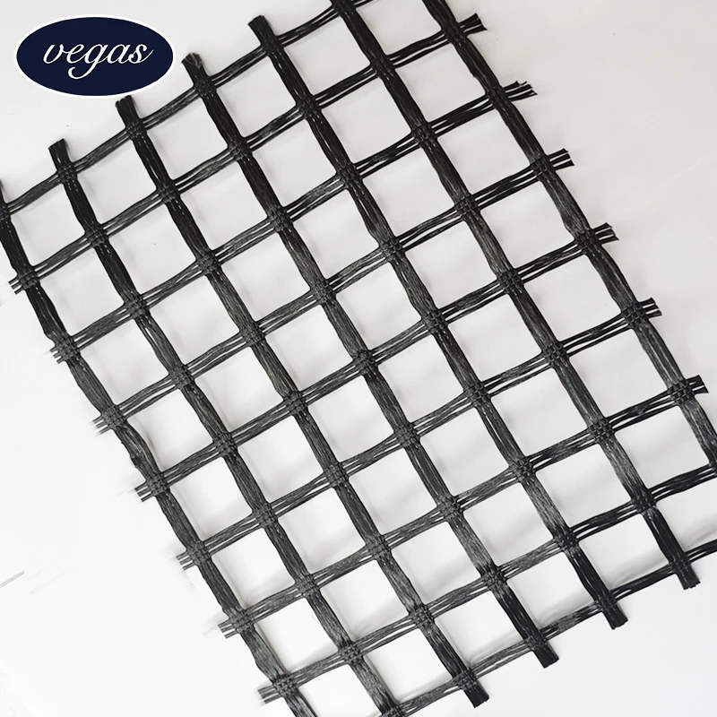 30-200KN High Tensile Strength Biaxial Fiberglass Geogrid for Road and Reinforced Cement Pavement