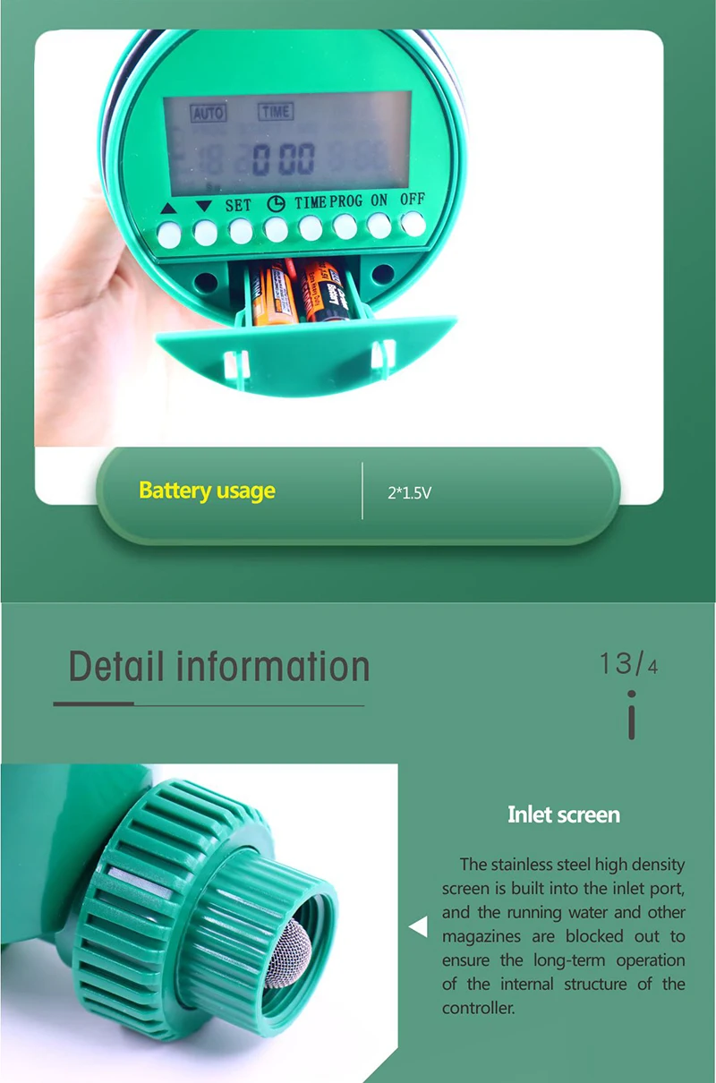 Garden Sprinklers Plastic Modern Automatic Irrigation Control Garden Water Timer System Garden Smart Tap Timer Drip Irrigation