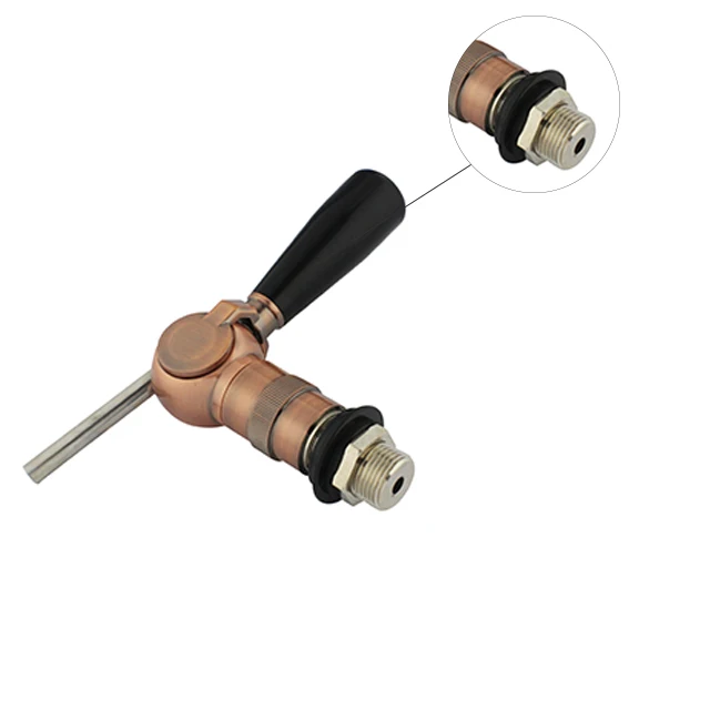 Factory Hot Selling 304 Stainless Steel Silver Color Ball Shape Beer Tap with Flow Control