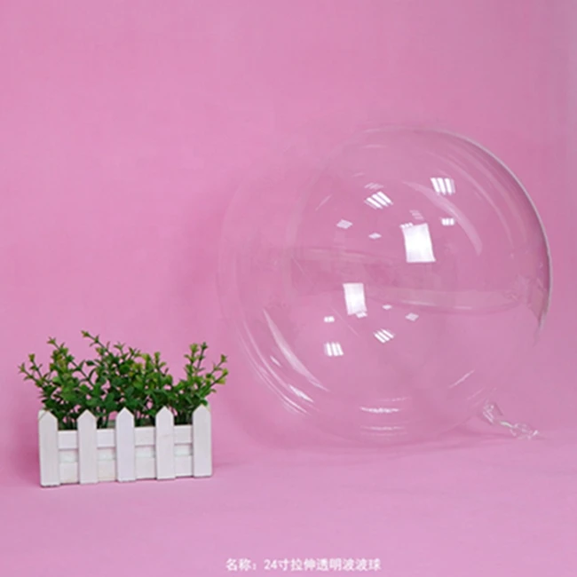 Clear Transparent Round Shape Balloons Party Decoration Led Luminous Balloon Bobo Ball