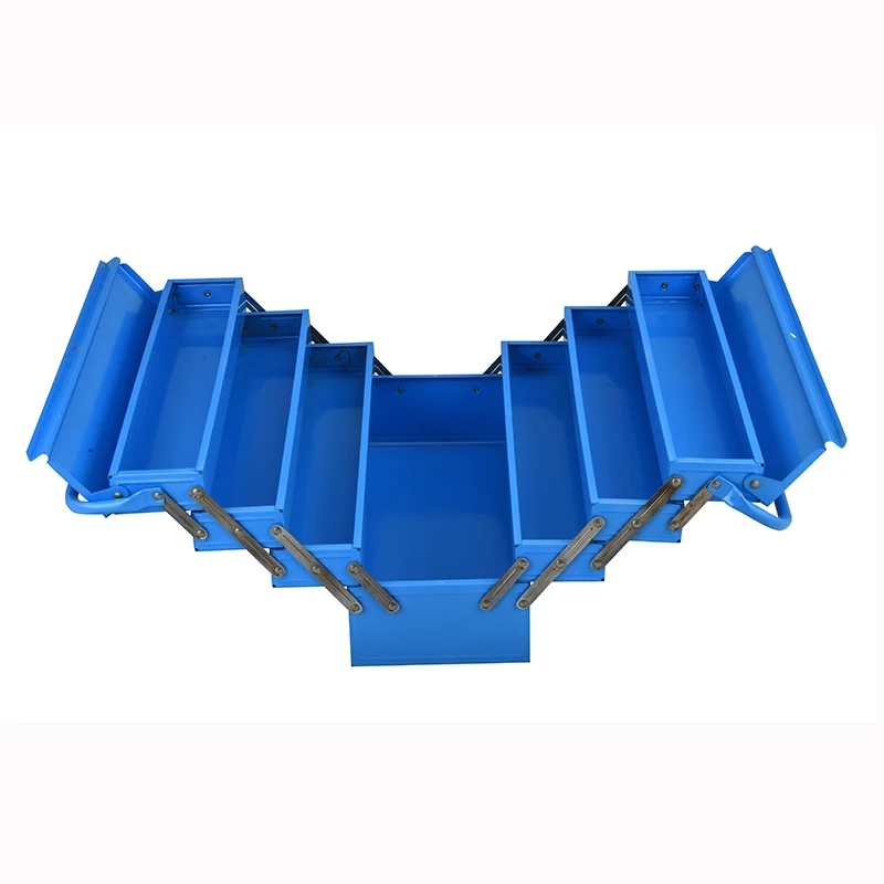 Heavy Duty 4-layer Metal Material Toolbox with Double Handle