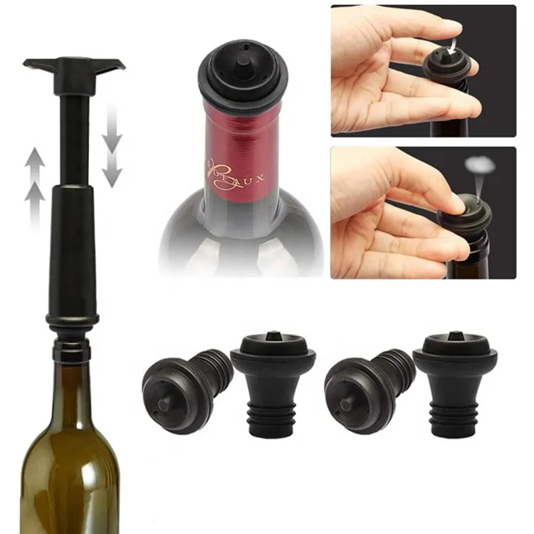 
Factory Supplier Leak-Proof Innovative Products Luxury Pump Champagne Stopper Bottle With Set 