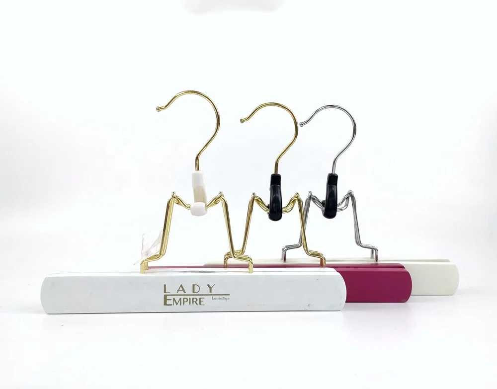 OEM logo printing  Black/Pink/Purple/Yellow Wig Hangers Hair Extension hanging hook wooden hanger