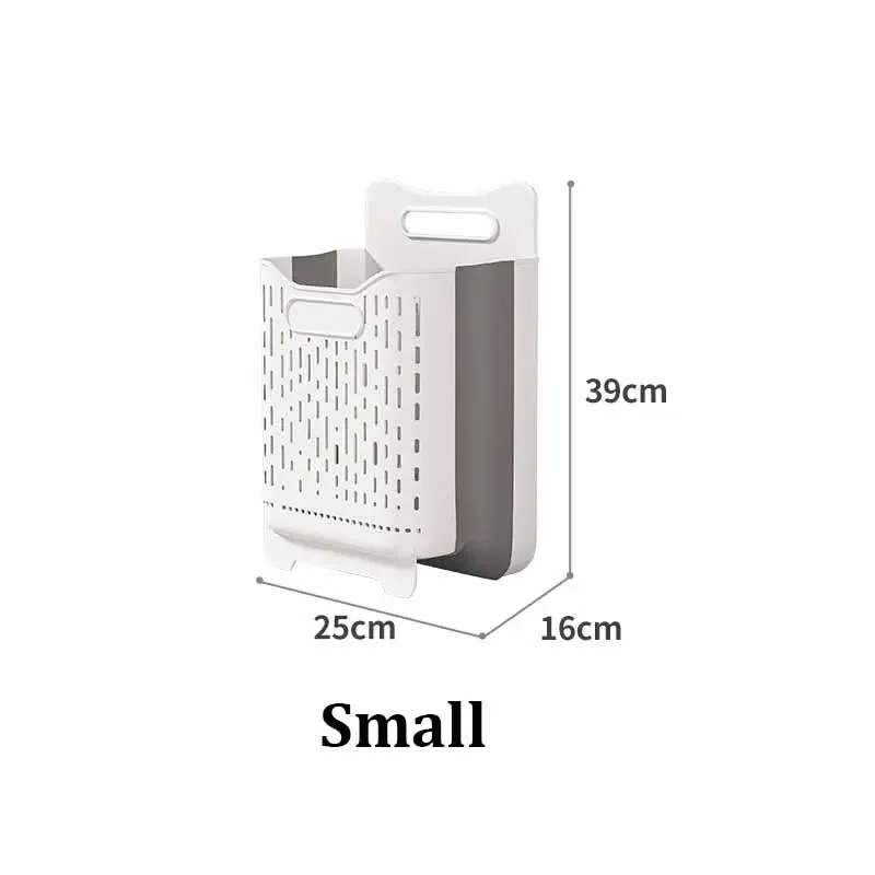 2024 Original Practical Plastic Storage Basket for Dirty Clothing Collapsible Plastic Laundry Basket Organizer