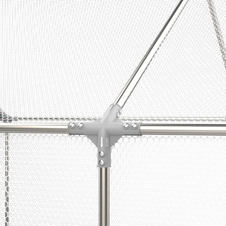 Poultry Rabbit Cage Run Metal Chicken Coop Laying Hens Chicken Coop Pet House For Sale