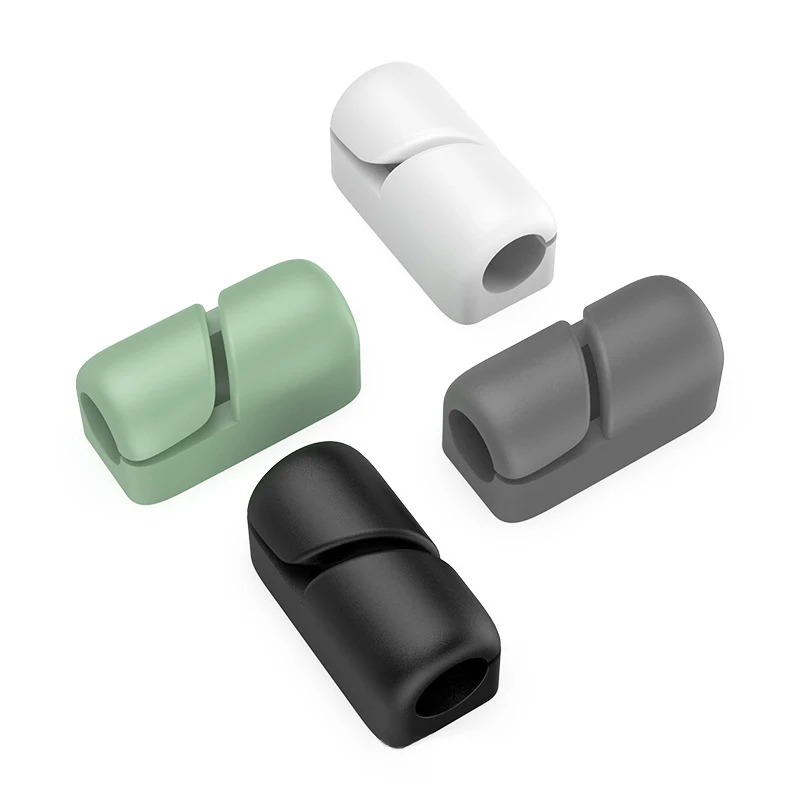 Silicone Table Cable Organizer Cord Holder Clip Wire Wholesale Cable Clips Cord Management Organizer for Office Use