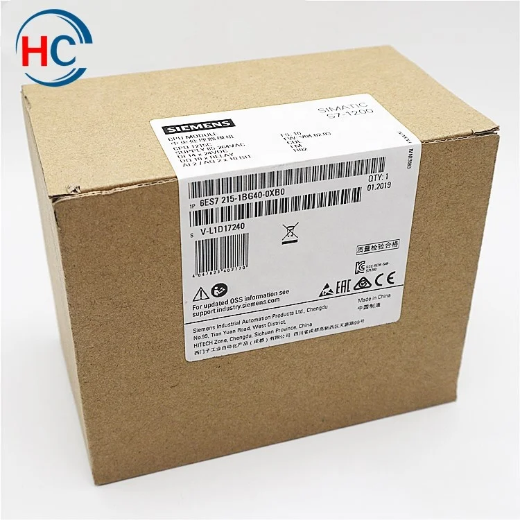 New and original  siemens plc simatic S7-1200 CPU  6ES7215-1BG40-0XB0 6ES72151BG400XB0