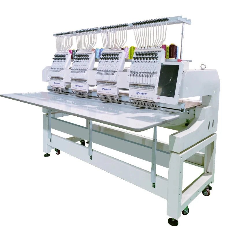 High Speed 4 head machine embroidery 12 15 multi-needle Cap Tshirt shoe Embroidery Machine