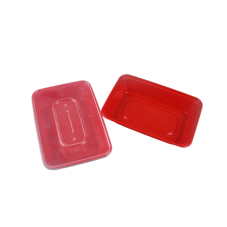 Wholesale Disposable American takeaway Food Container Microwavable Food Storage Meal Prep box plastic food storage box With Lid