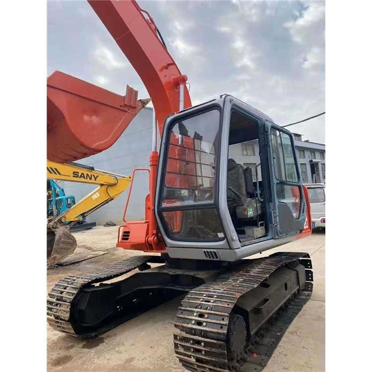 Used Hydraulic hitachi Excavator ex120 Second Hand Crawler construction heavy machine  Ex120 with rotating bucket