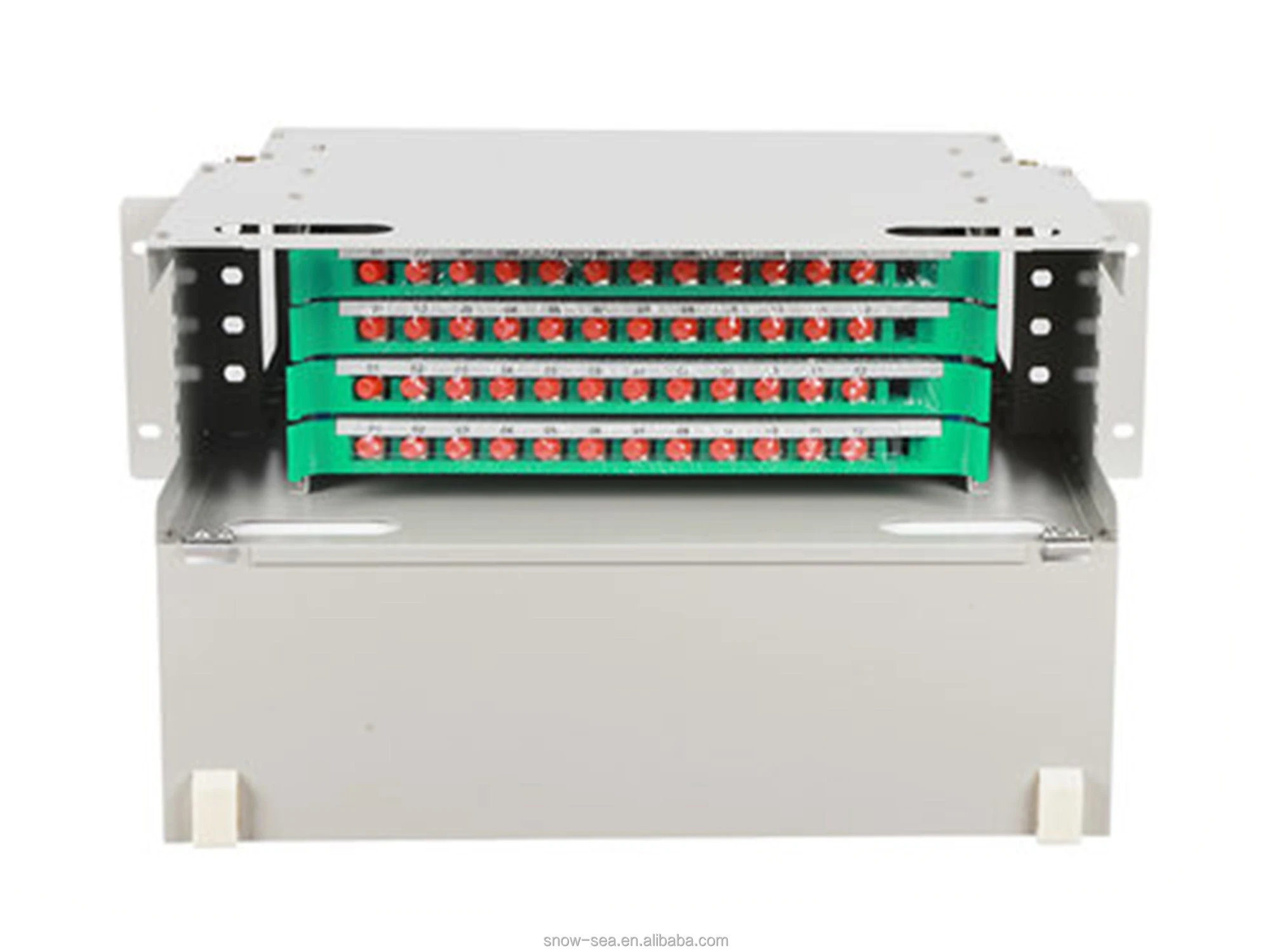 48 Core SC FC ST Full-Load ODF Optical Distribution Frame with 48pcs Adapter and 48pcs Pigtail