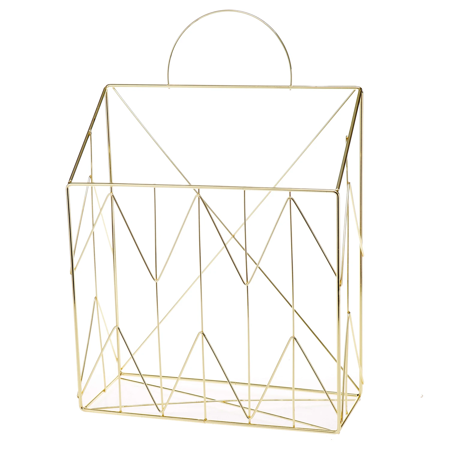 Аксессуары для дома и офиса, канцелярские принадлежности, держатели, органайзеры, портативный держатель для файлов, Металлический Подвесной Настенный Золотой держатель для магазинов