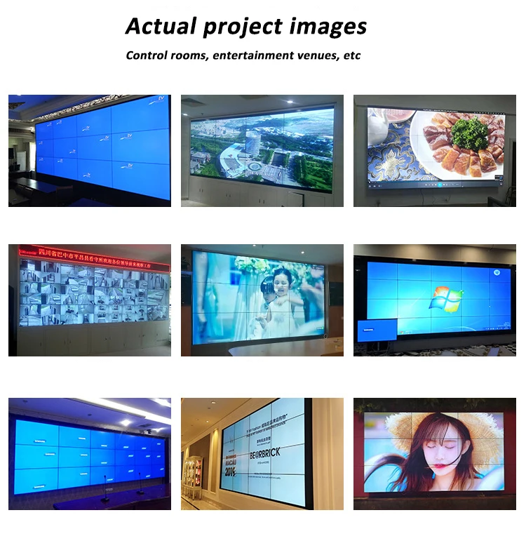 4K Videowall Monitor 55 Inch Price 2X2 Controller TV Panel Indoor Lcd Digital Signage Advertise Display Splice Screen Video Wall