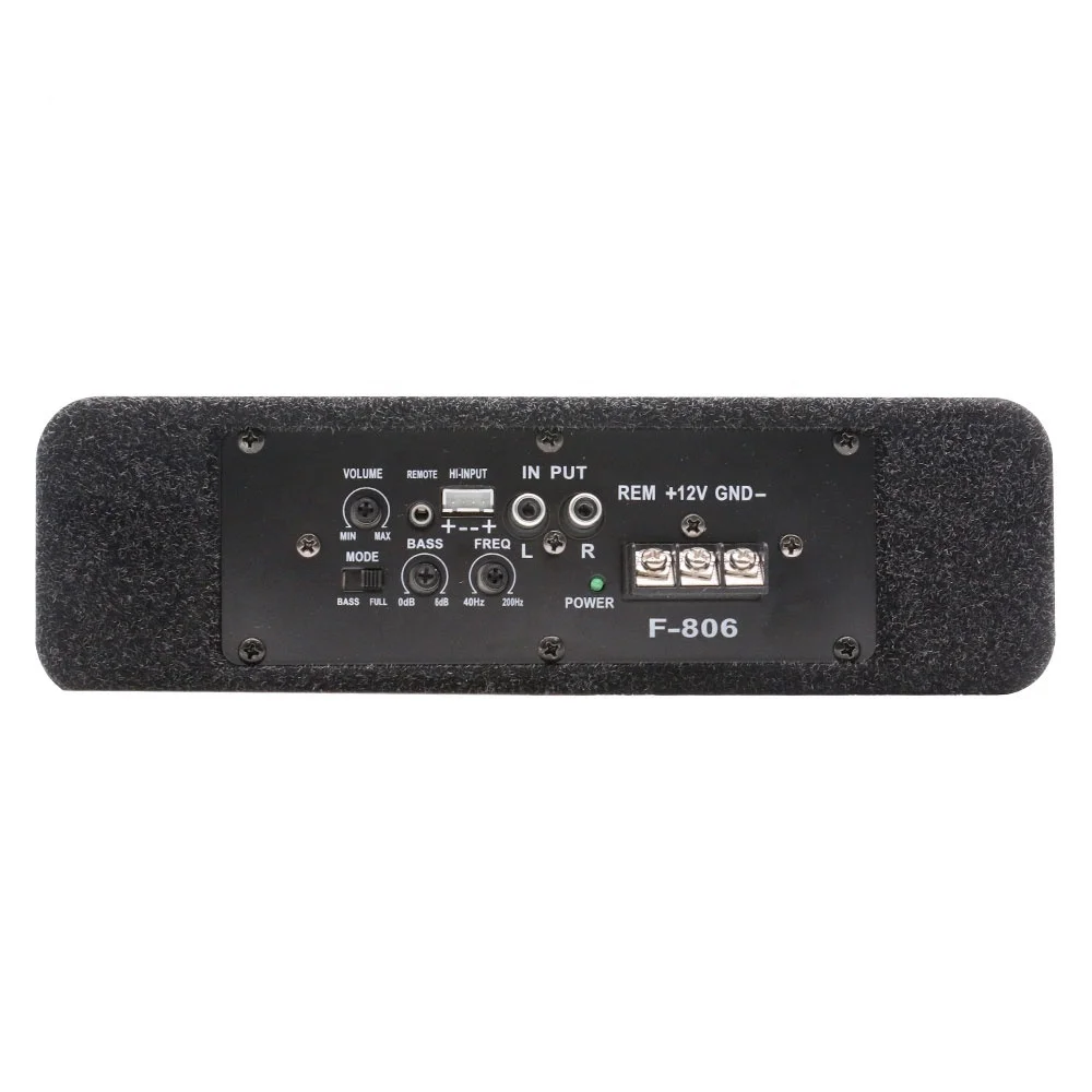 wholesale super thin 12V 8 inch Dj subwoofer 600W car flat audio subwoofer high quality car audio underseat subwoofer