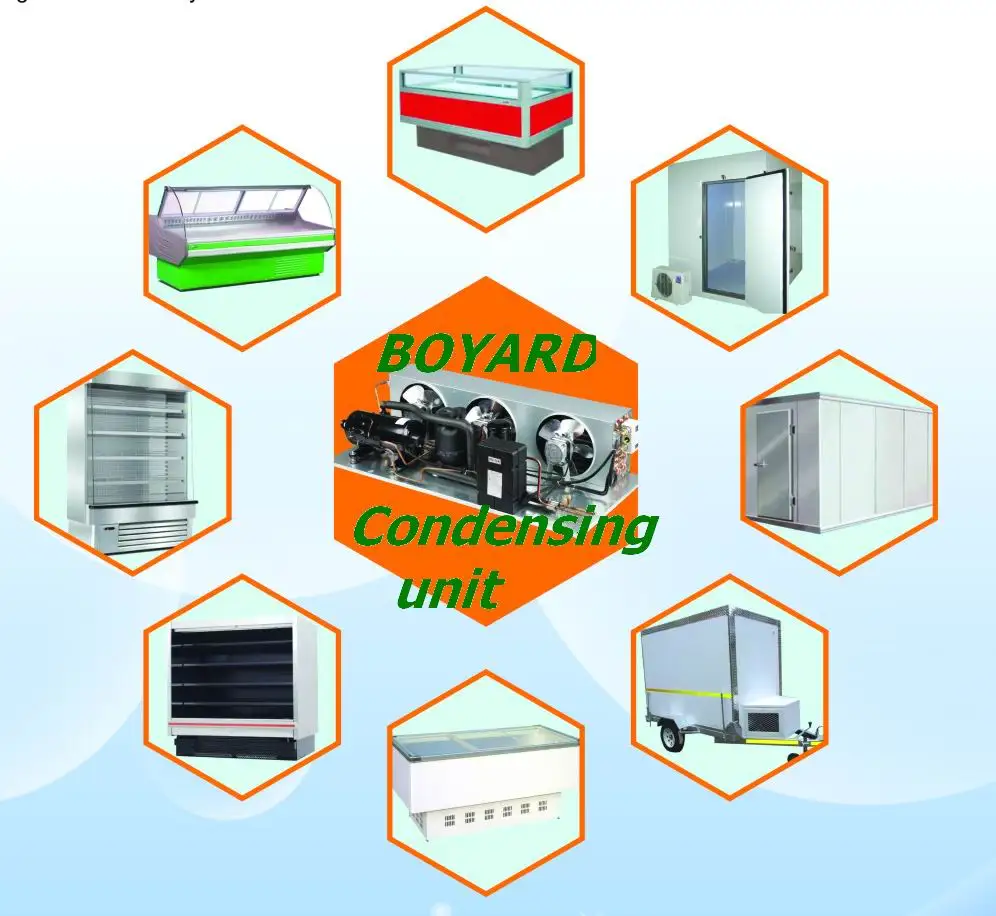 refrigeration compressor unit air cooling electric transport refrigeration units for cold chain refrigerated truck trailer