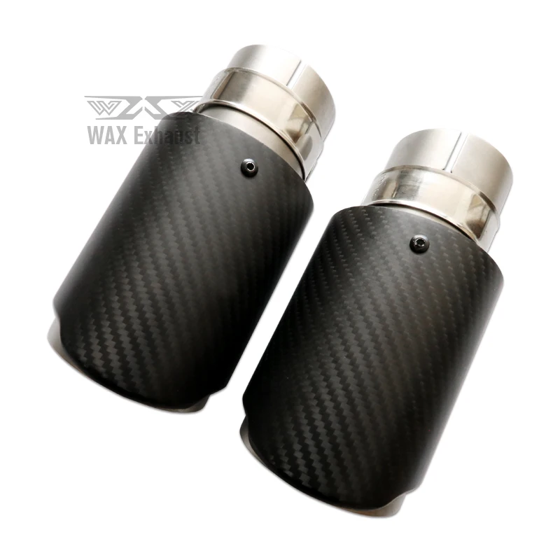 Custom Carbon Fiber Exhaust Tips Tail Pipe Muffler Exhaust Tail Pipe Universal Factory Direct Sale