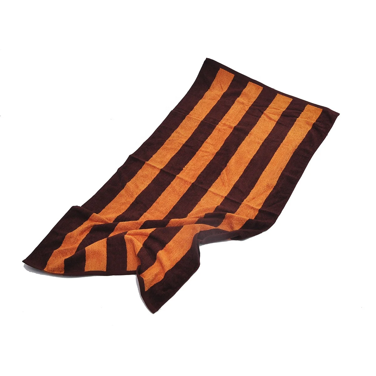 China manufacture high quality custom 100% cotton terry loop jacquard colored yarns woven stripe beach towel
