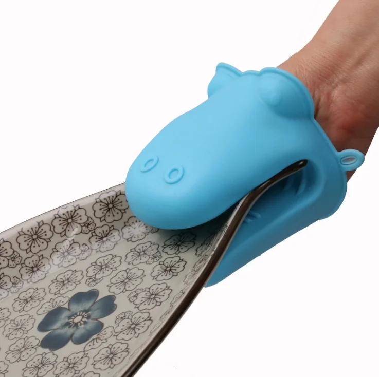 
High Quality Heat Insulation Pot Holder Cooking Glove Grip Pinch Silicone Oven Mitts 