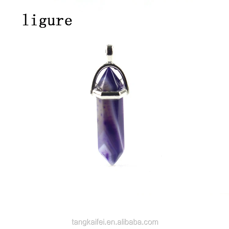 Wholesale    natural Chakra  crystal quartz double point Pendants Crystal Healing Wands for gift