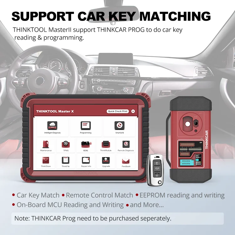 IMMO & Key Program obd2  Diagnostic Machine Scanner Tool THINKCAR PROG X PROG for locksmith support THINKTOOL MAX Master