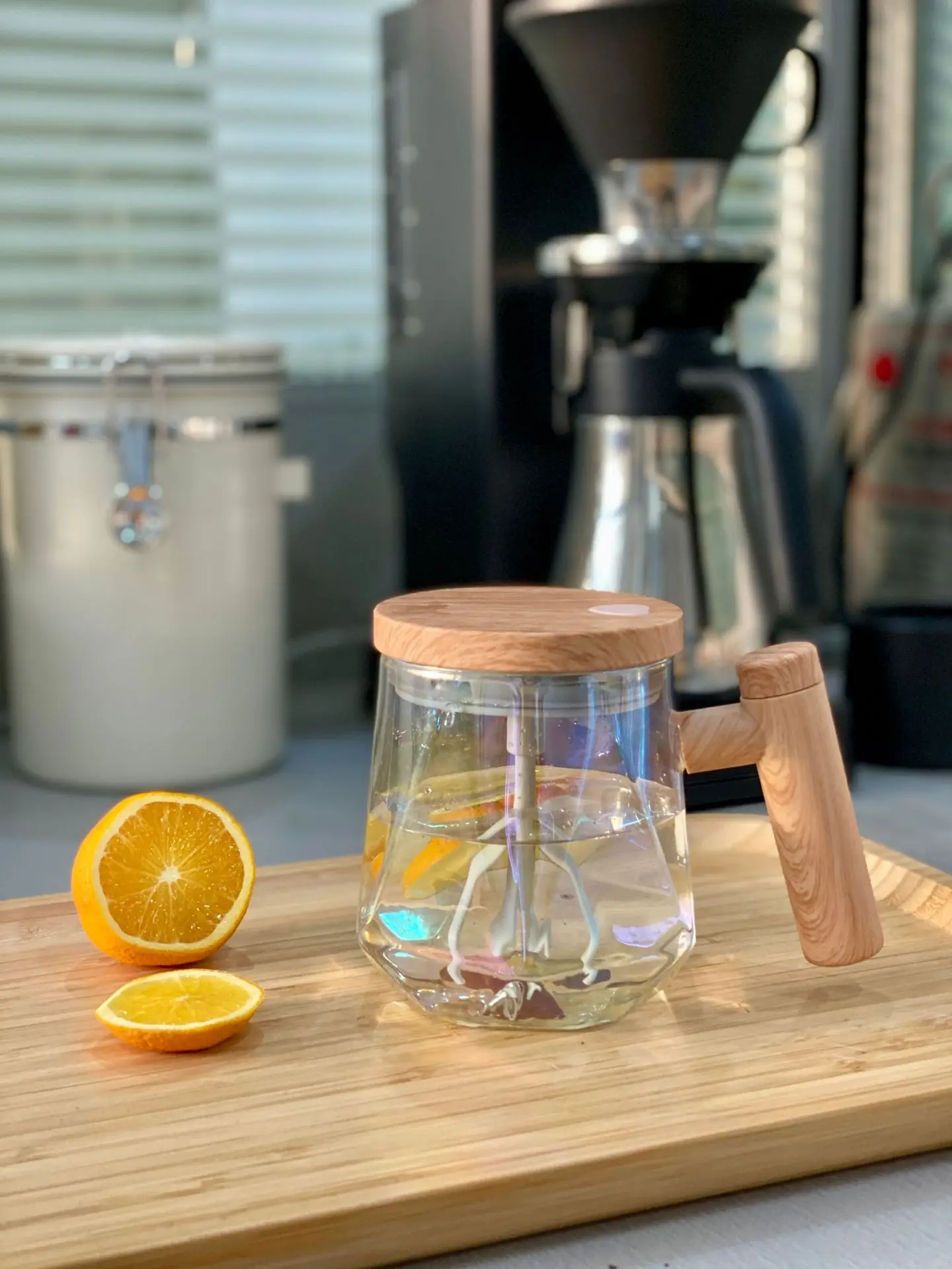 Coffee & Milkshake Stirring Cup Good-looking Warm Glass High Quality Electric Travel for Gym Outdoor Camping Glass Bottle Adults
