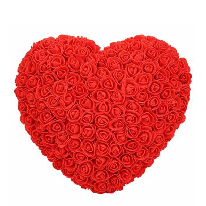 Girlfriend Lover Gift Romantic PE Foam Flower Love Gift Box Christmas Immortal Rose Peach Heart Wholesale Customized Factory