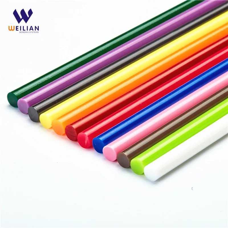 
High Quality Colorful Hot Melt Adhesive Glue Sticks 7mm 11mm for Handwork 