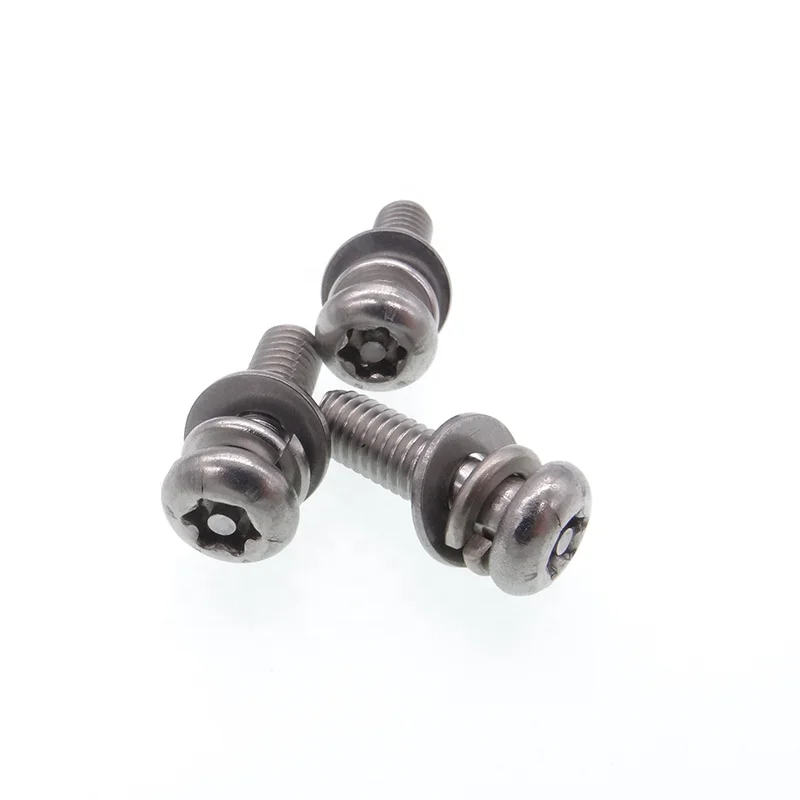 Screw manufacturer Standard combination bolts with washer in cylindrical head