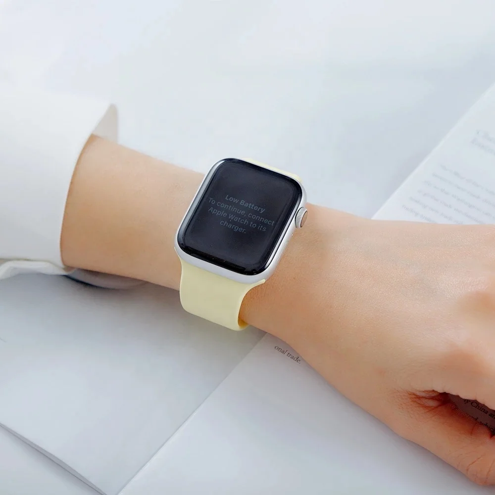  Ремешок для Apple Watch band 44 мм 40 браслет iwatch series 6 Se 5 4 3 2 1 42 38 аксессуары