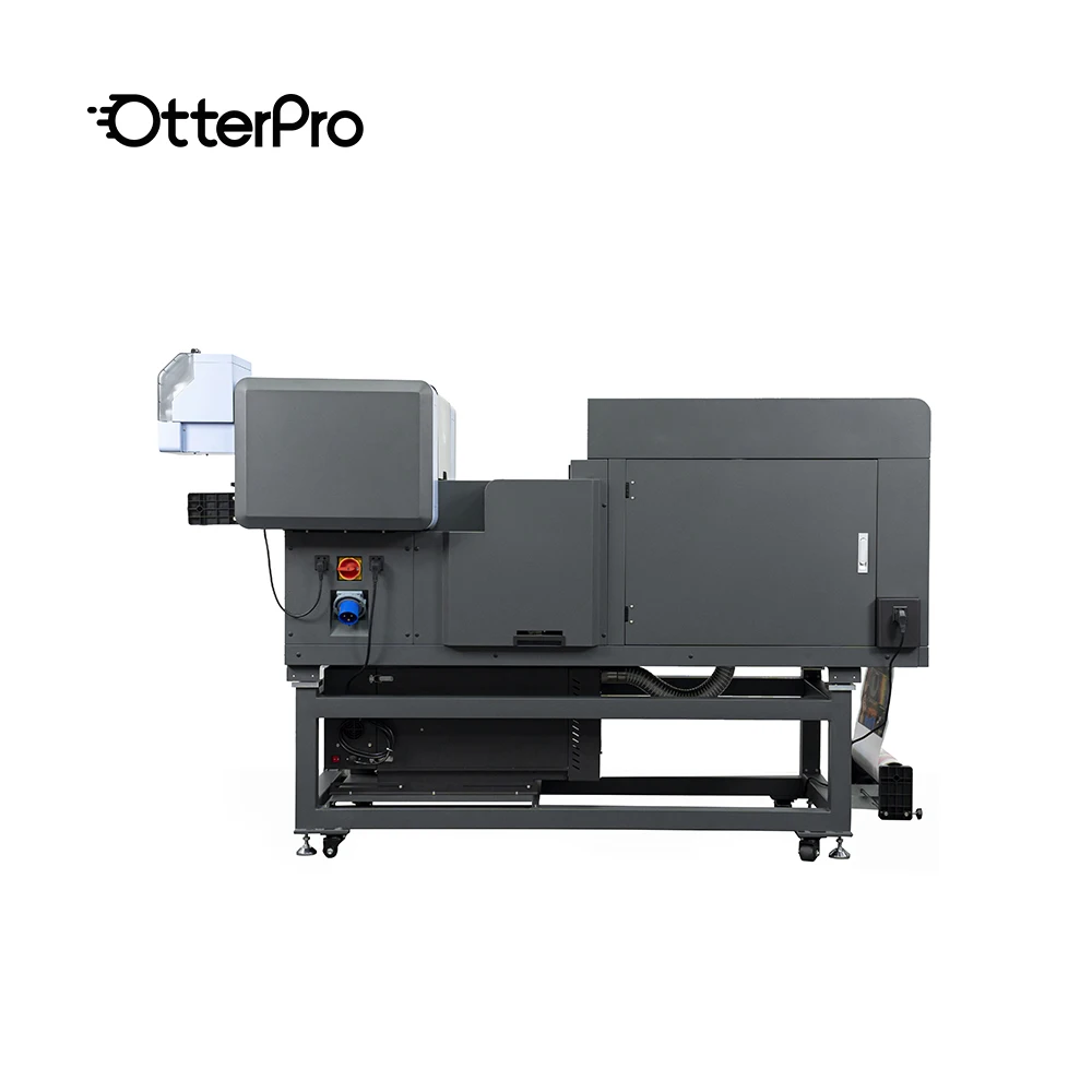 Завод OtterPro все-в-одном DTF-принтер двойная i1600 печатающая головка ПЭТ-пленка промышленный с шейкером и сушилкой