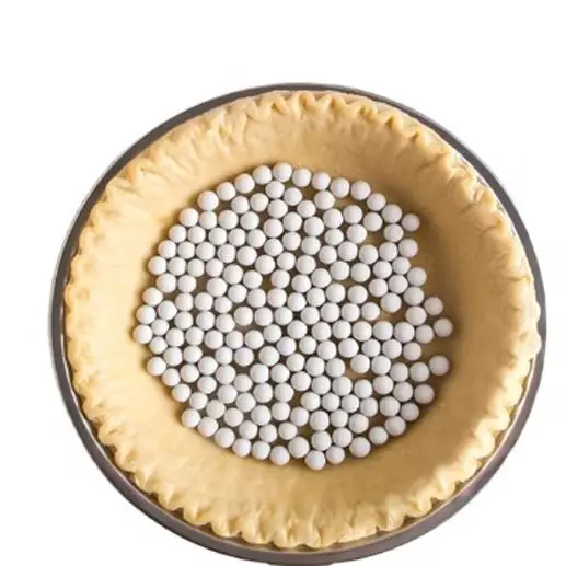 Ceramic Pie Weights Reusable 10mm Baking Beans Pie Crust Weights Natural 500g Ceramic Stoneware