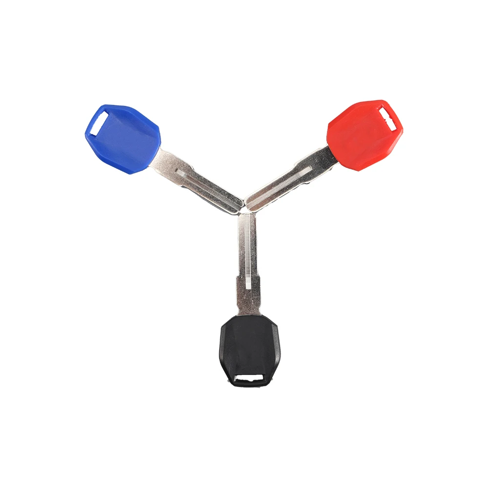 New Blank Motorcycle Uncut Keys Black Blue Red Length 44mm for KTM Motorbike Spare Part Replacement Accessory