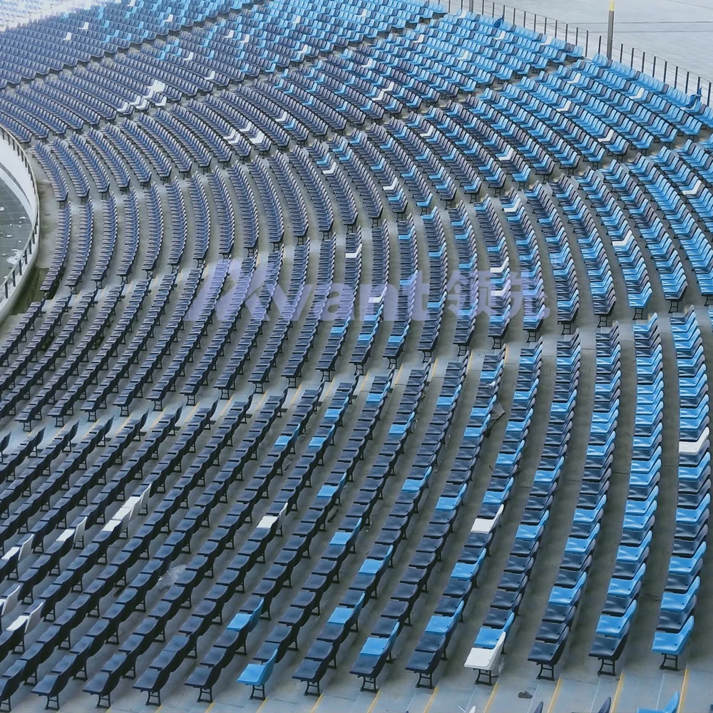 Avant Stadium Fixed Seating System Outdoor Sport Chairs Football Soccer Stadium Seats Gymnasium Floor Mounted School Arena Chair