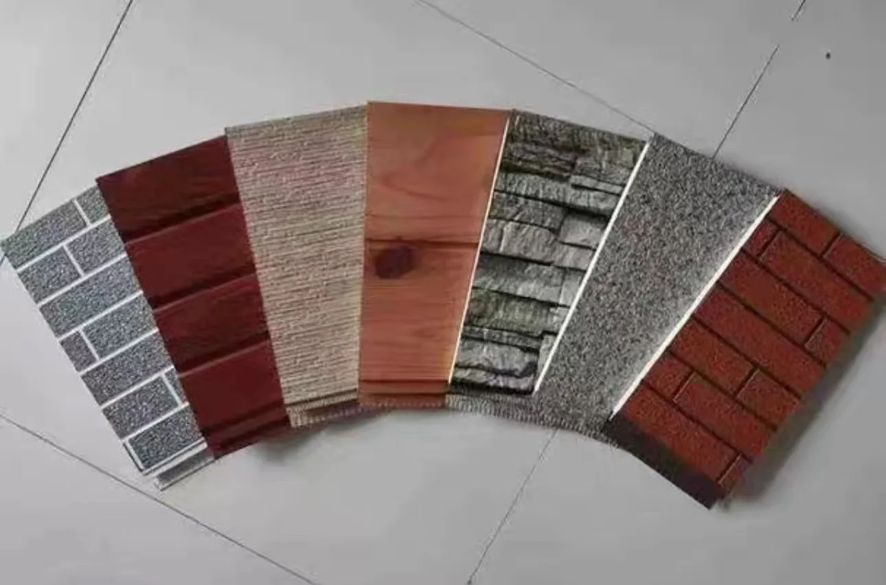 Environmentally Friendly Pu Polyurethane Foam Sandwich Decorative Wall Panels Metal Carved Board