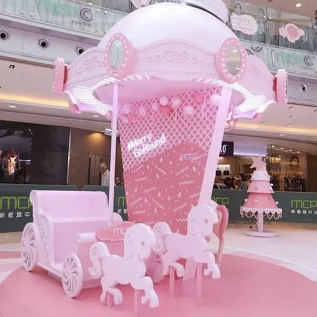 Shopping mall outdoor decoration simulation donut ice cream dessert fiberglass synthetic resin sculpture