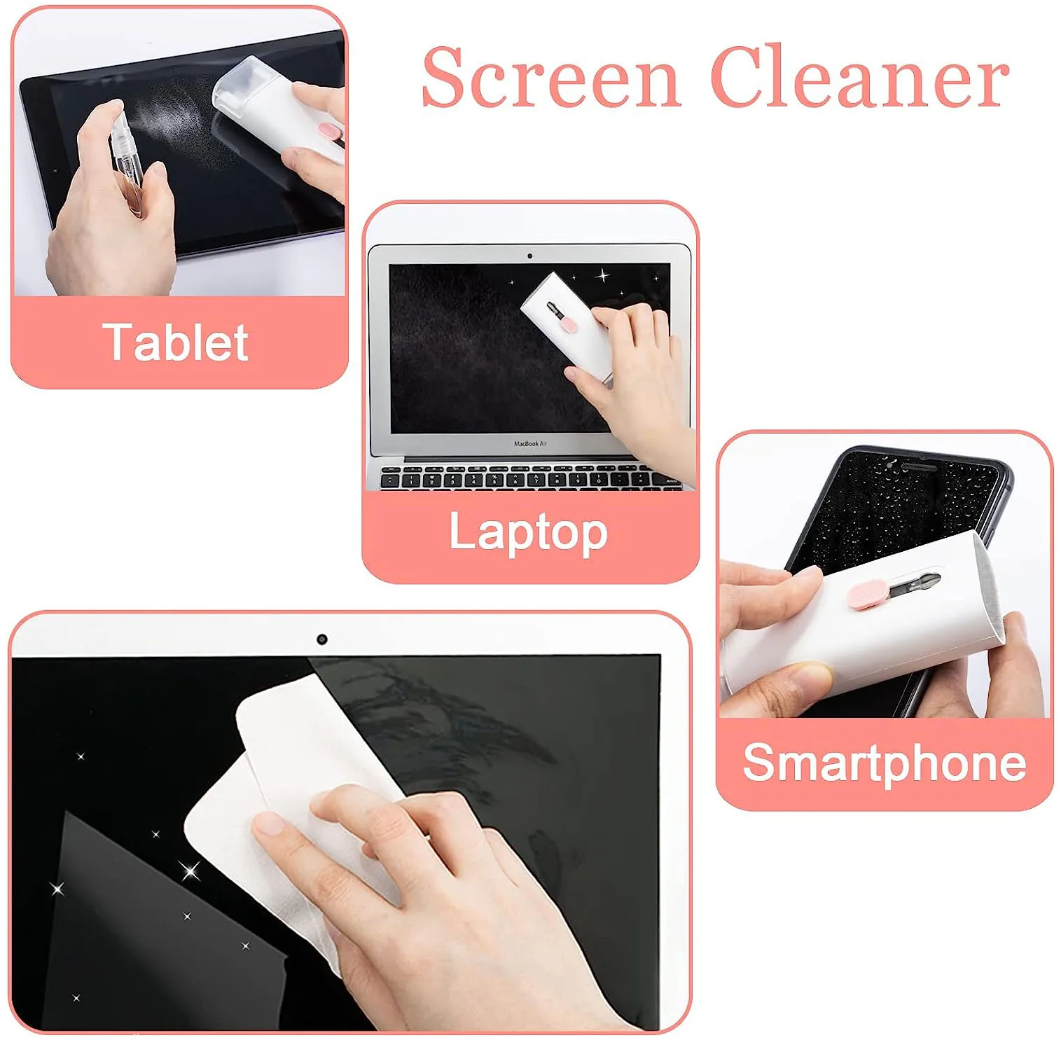 Keyboard cleaning brush portable 7-in-1 multifunctional Bluetooth earphone computer dedicated dust removal brush cleaning set