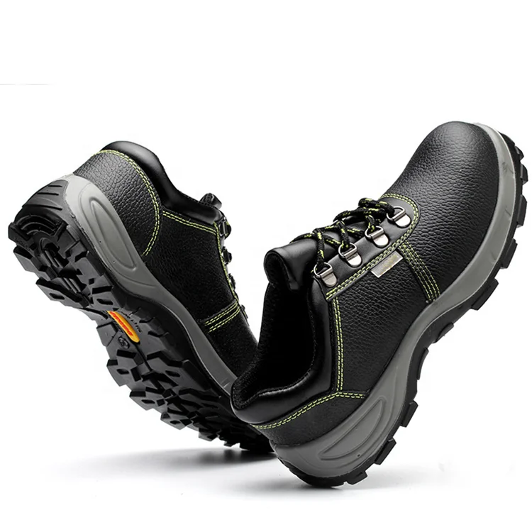Oil-resistant and waterproof of two-layer kraft PU injection-moulded safety shoes safety boots