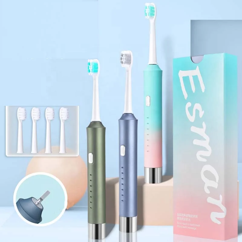 Electric toothbrush supplier 2022 hot sale sonic electronic toothbrush with 4 brush heads