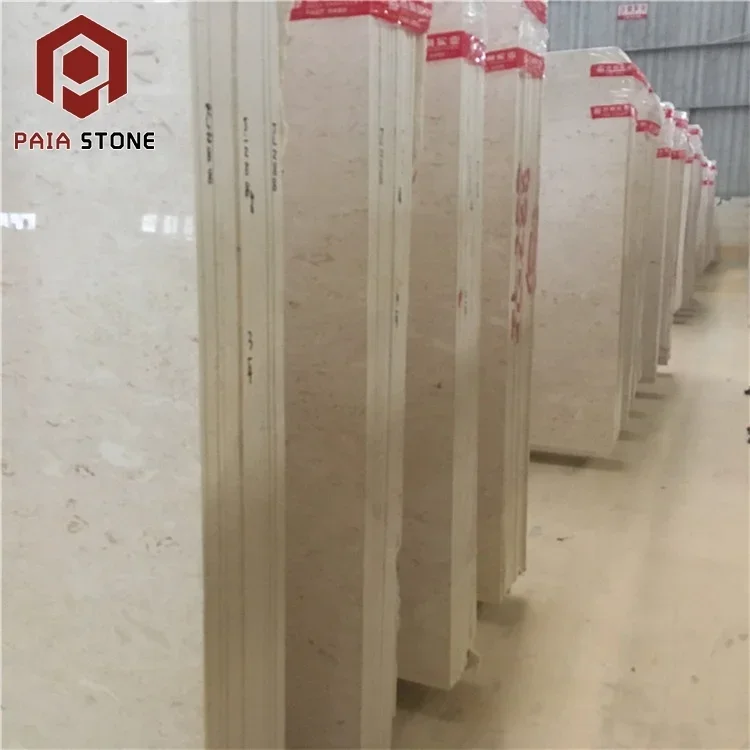 Modern Cream Moon Beige Marble Limestone Slabs Architectural Slabs Outdoor Exterior Wall Cladding Honed Polished Antique Sale