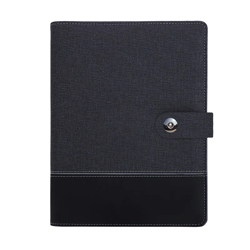 Wholesale PU Leather Powerbank Notebook Diary for Office Business