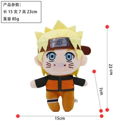 New Plush Toy Classic Riman Peripheral Doll Uzumaki Hatake Kakashi Gaara Uchiha Sasuke Toy Doll