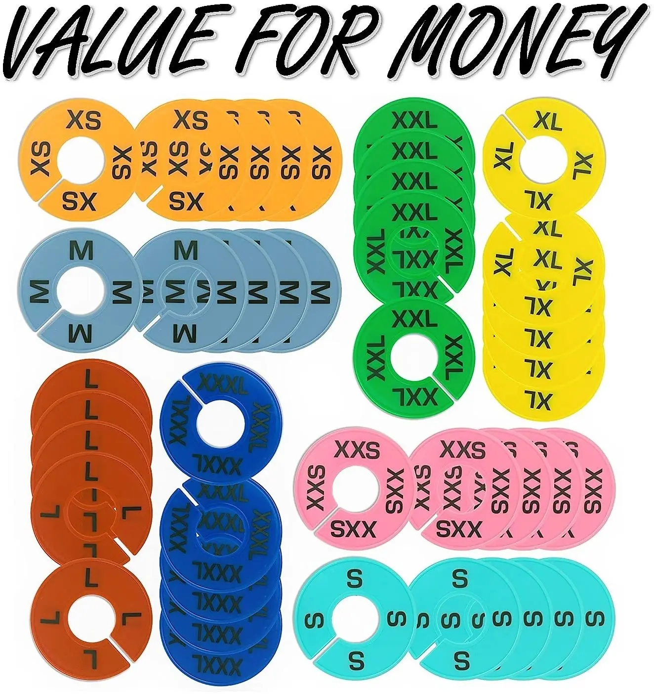 Colorful  Size Divider Tray Plain Organizer Clothing Store Clothes Divider