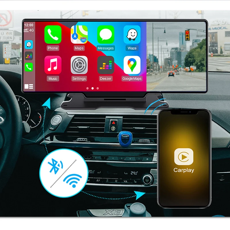 In stock discounts 10.26inch radio wireless android auto carplay dashcam dashboard mp5 car dvd player